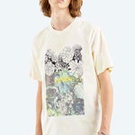 Levi's tricou din bumbac Relaxed Fit Tee Sketch culoarea bej, cu imprimeu 16143.0153-cream, Levi's