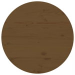 Blat de masă, maro, Ø80x2,5 cm, lemn masiv de pin