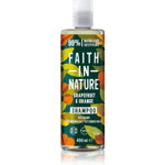Faith In Nature Grapefruit & Orange sampon natural pentru par normal spre gras 400 ml, Faith In Nature
