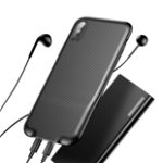 Carcasa iPhone X / XS Baseus Audio Black (cu splitter Lightning)