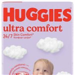 Scutece Huggies Ultra Comfort Mega UNISEX 4, 7-18 kg, 66 buc