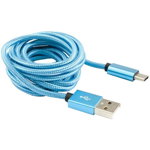 Cablu de date Sbox Fuity USB - Type C, Albastru, SBOX