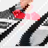 Geographical Norway, Hanorac cu imprimeu logo, fermoar si buzunare oblice Glacier, Gri melange, XL