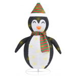 Figurina pinguin decorativa de Craciun, LED, 90 cm tesatura lux, Alti producatori