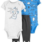 Carter's Set 3 piese pantaloni si doua body Koala