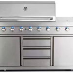 Bucatarie de exterior modulara, gratar pe gaz si carbune cu Air System ALL GRILL Top-Line Ultra 100930