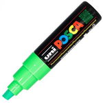 Marker UNI PC-8K 8. 0 mm varf tesit verde fluorescent Posca, Posca