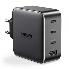 Incarcator retea Ugreen CD226, 3x USB-C, 1x USB, Quick Charge, 100 W, GaN, White, Ugreen