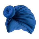 Turban pentru Fetite cu Coc - Albastru, Nurio