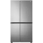 Side by side LG GSBV70PZTM, 655 l, Clasa F, No Frost, Door Cooling, LinearCooling, Compresor Inverter Linear, Smart Diagnosis, Argintiu