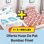 Pachet promotional 1 + 1 Husa de Pat Din bumbac Finet, LP-PPHBF-35, JOJO HOME