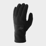 Mănuși WindProof Touch Screen din polar unisex - negre, 4F Sportswear