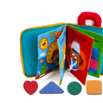 Carte pentru copii mici, Aexya, material textil, 24 x 17 cm, Multicolor, Aexya