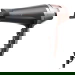 Uscator De Par Electric Profesional, Remington, Indicator Pentru Ionizare Led, Tehnologie Zgomor Redus,putere De 2200 W, Jet Aer Rece, Design Ultra-usor,functie Turbo Boost, Agatatoare , Culoare Negru/Roz, Remington