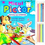 Micul Pictor Animale De Companie Cu Creioane De Colorat,  - Editura Flamingo
