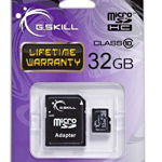 Microcard de memorie cu adaptor , G.Skill , SDHC UHS1 Clasa 10 , 32GB