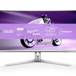 Monitor QD-OLED Philips 48.8inch 49M2C8900L/00, DQHD (5120 x 1440), HDMI, DisplayPort, 144 Hz, 0.03 ms (Argintiu), Philips