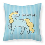 Caroline`s Treasures Pepinieră Dream Big Unicorn Fabric pernă decorativă Multicolore 18H x18W, 