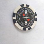 Set 25 jetoane poker ABS 11,5 gr model Ultimate, inscr. 100 - Model nou