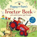 Carte pentru copii, Usborne, Poppy and Sam's Wind-Up Tractor Book, 3+ ani