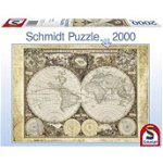 Puzzle 2000 piese - Thomas Kinkade - Historical Map of The World | Schmidt, Schmidt