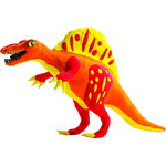 Set de constructie Spinosaurus Fiesta Crafts, 16 cm, lemn/argila, 5-9 ani