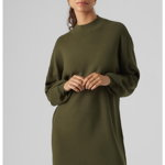 Rochie-pulover lejera cu guler inalt, Vero Moda