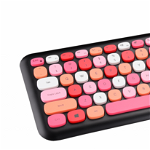 Kit wireless tastatura + mouse Serioux Colourful, rosu, SERIOUX