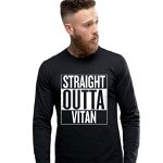 Bluza barbati neagra - Straight Outta Vitan, S