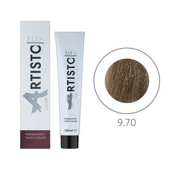 Vopsea permanenta pentru par Elea Professional Artisto Color, 9/70 Blond maro extra, 100 ml, Elea Professional