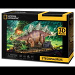 Puzzle 3D Cubic Fun, Stegosaurus, 62 piese, Multicolor