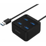DH4U-U3 USB 3.0 Ultra-Mini Hub Black, Orico