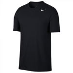 Nike, Tricou cu decolteu la baza gatului pentru fitness Dri-FIT, Alb/Negru