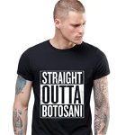 Tricou negru barbati - Straight Outta Botosani, S