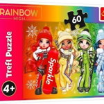 Puzzle 60 Rainbow High Papusile jucause Trefl, Trefl