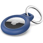 Suport securizat Belkin cu inel pentru AirTag Apple, Albastru