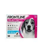 Frontline Tri-Act pentru caini de talie medie 10-20kg, 3 pipete antiparazitare, Merial