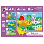 Set 4 puzzle-uri - Animalute (2, 3, 4, 5 piese), Galt