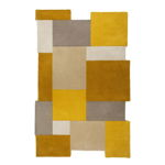 Covor din lână Flair Rugs Collage, 120x180 cm, galben-bej, Flair Rugs