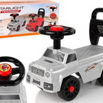 LeanToys Toy Car QX-5500- Spătar cu 2 claxone alb, LeanToys