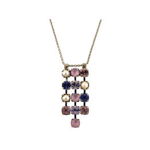 Colier placat cu rodiu, cu cristale Swarovski, Romance | 3028/1-139-10RO, Roxannes - Mariana Jewellery