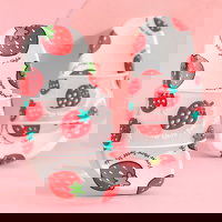 Papuci de vara pentru copii, cu cap?uni simpatice, cu talpa flexibila anti alunecare, Neer