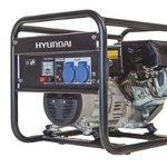Generator curent electric Hyundai HY3100, 6.5 CP, 198 cmc, Prize 2 x 230V / 16A (AC) + 1 x 12V / 8.3 A (DC), Benzina (Albastru/Negru)