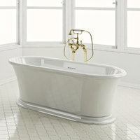 Cada de baie freestanding Spatio Victoria, mineralicast, alb lucios, 165x75 cm