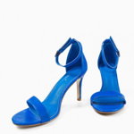 Sandale cu toc dama Engros, model Simoda, albastru, 