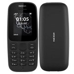 Telefon mobil Nokia 105 (2017), Dual-SIM, 4MB RAM, 2G, Negru, Nokia