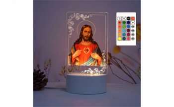 Lampa de veghe Isus Hristos 16 culori, 