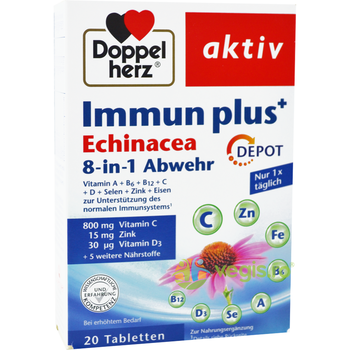 Immun Plus cu Echinacea Aktiv 20tb, DOPPEL HERZ