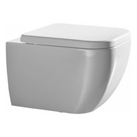 Set vas WC suspendat Hatria, Bianca, rimless, cu capac wc cu soft close, alb Set vas WC suspendat Hatria, Bianca, rimless, cu capac wc cu soft close, alb