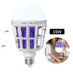Bec LED anti Insecte, lumina alba, 15W , cu lampa UV impotriva insectelor, MyStyle